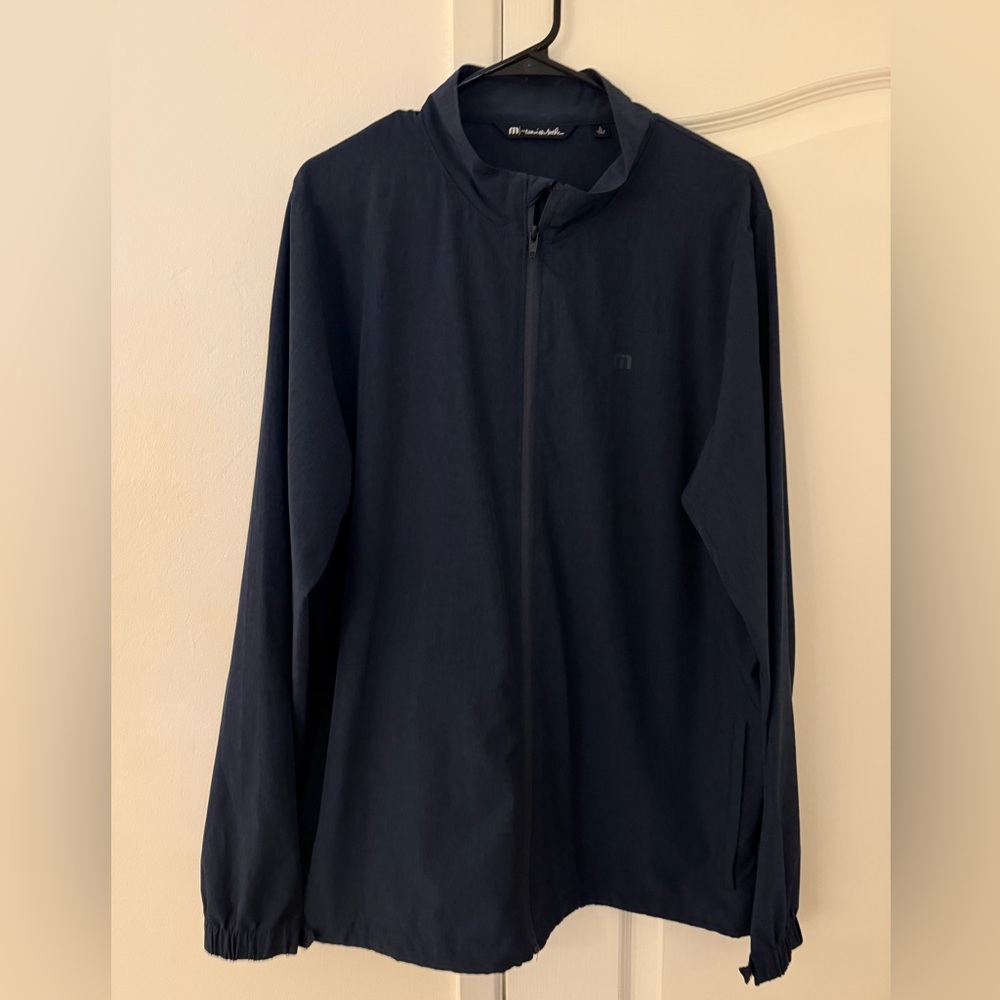 Travis Mathew Men's Dark Blue Windbreaker Jacket